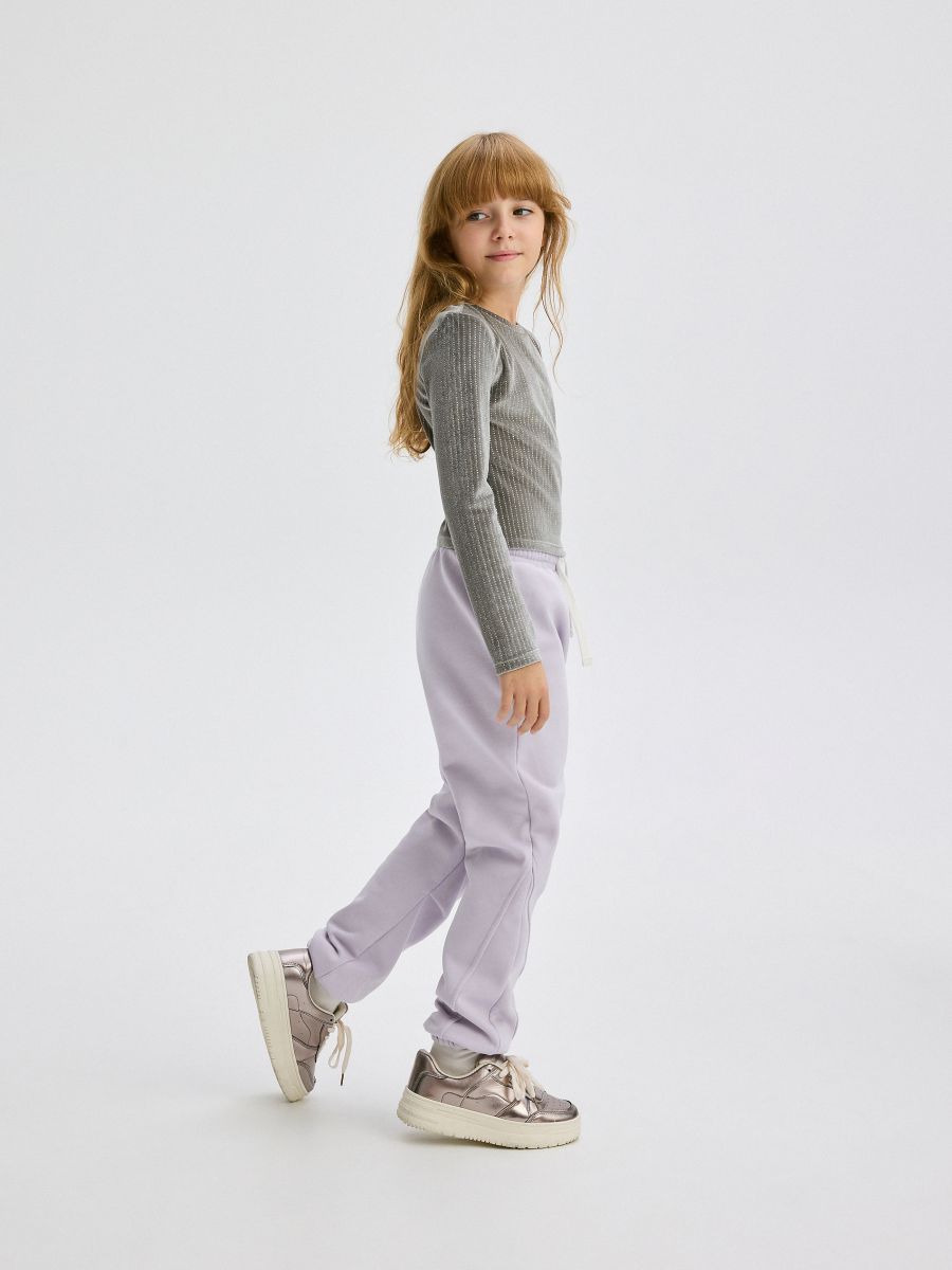 Blouse with metallic thread - dark grey - RESERVED - 5