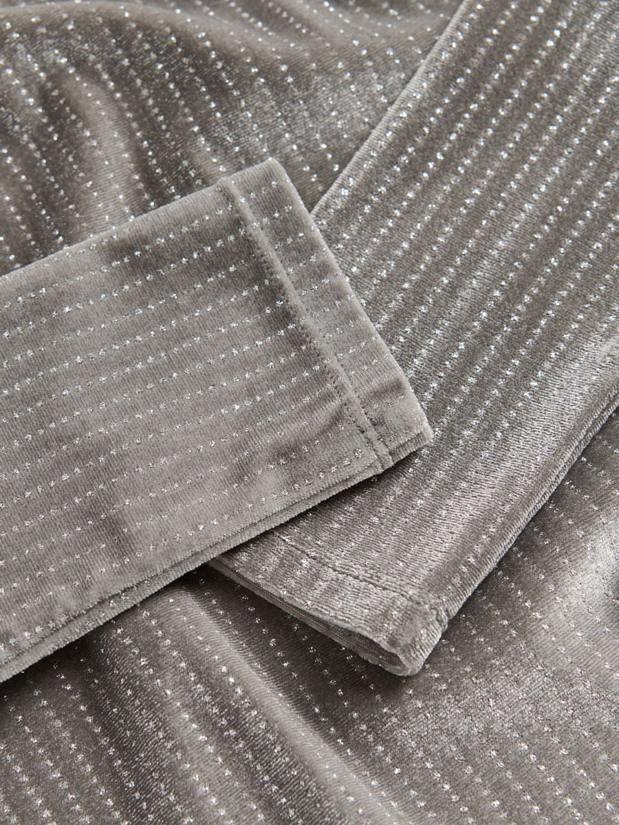 Blouse with metallic thread - dark grey - RESERVED - 2