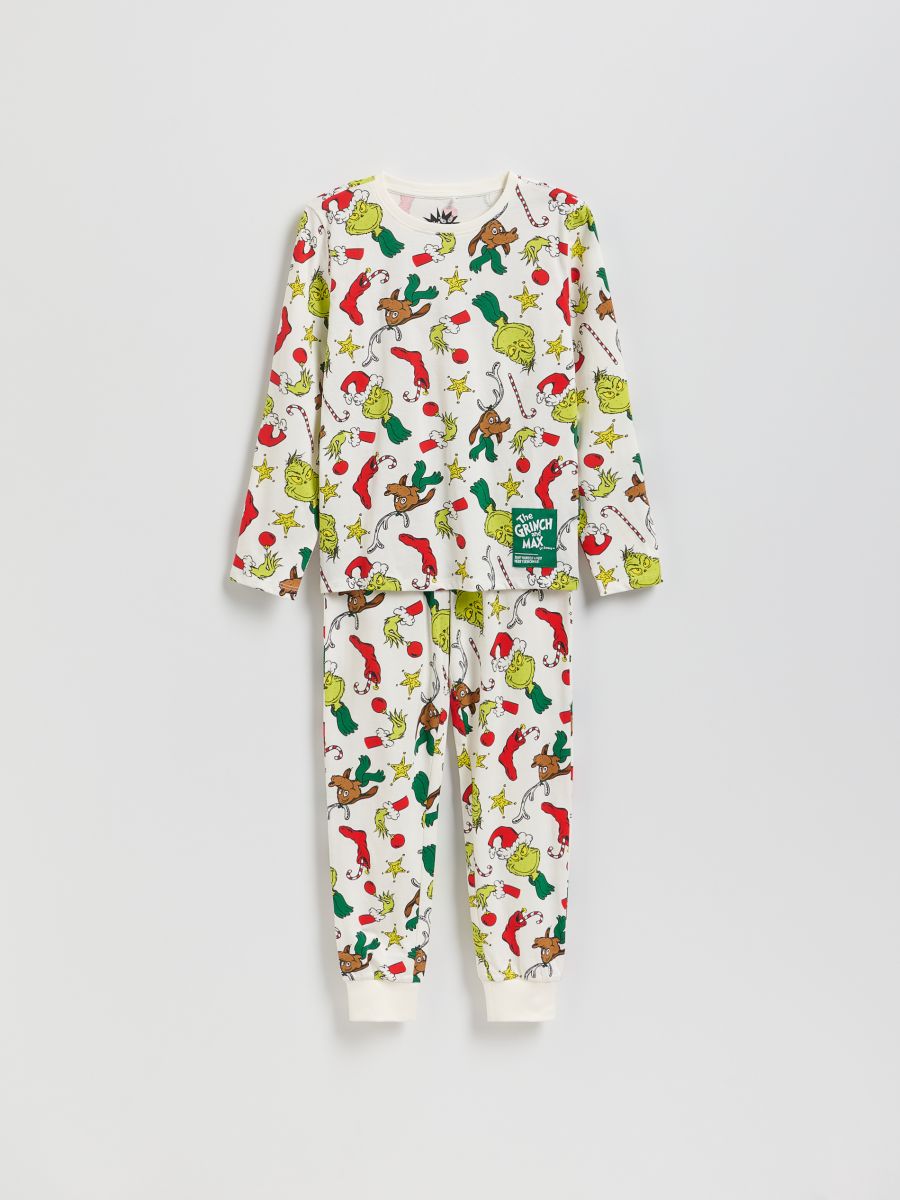 BOYS` PYJAMA - кремаста - RESERVED