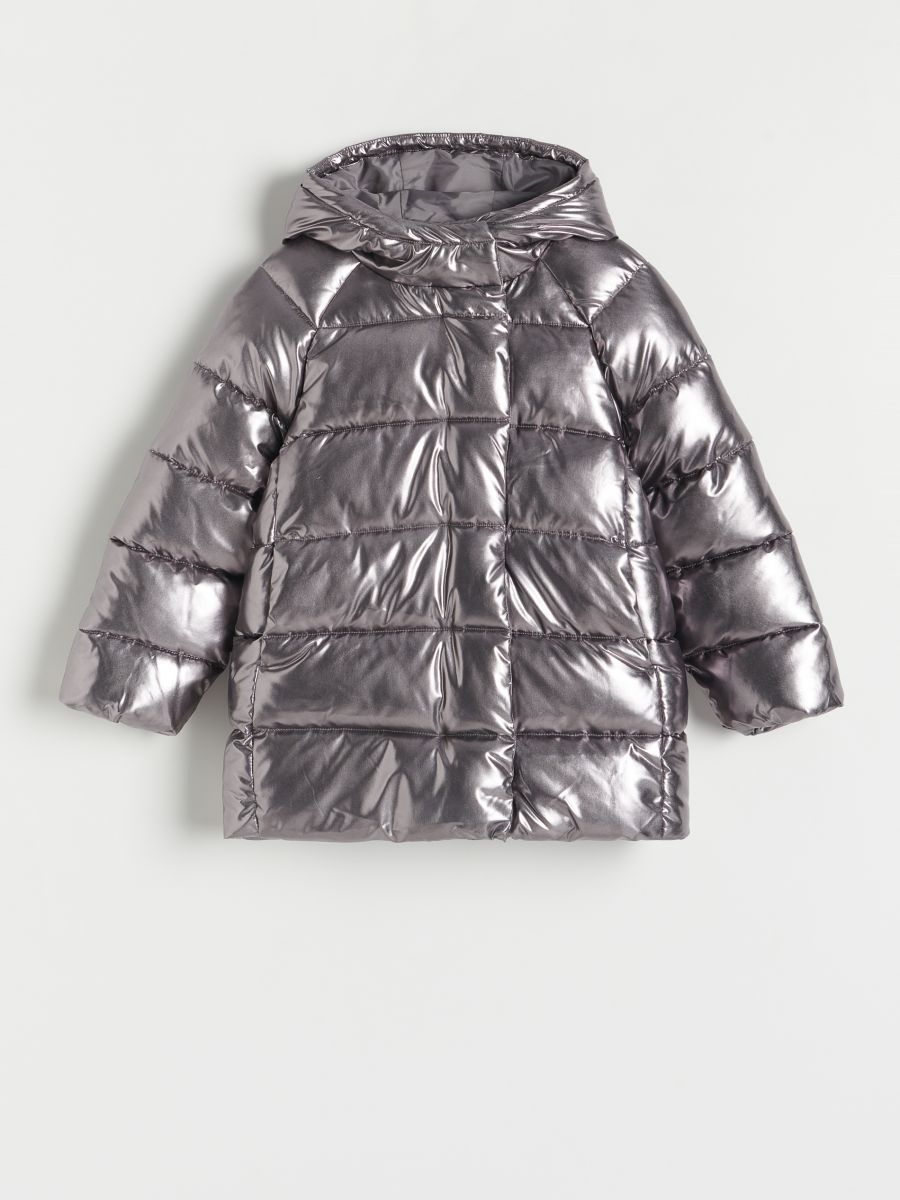 Quilted jacket with hood - multicolor - RESERVED - 2
