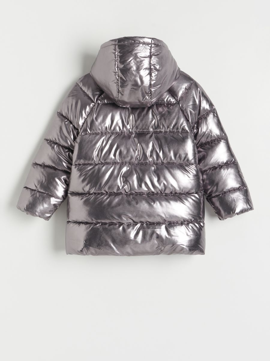 Quilted jacket with hood - multicolor - RESERVED - 3
