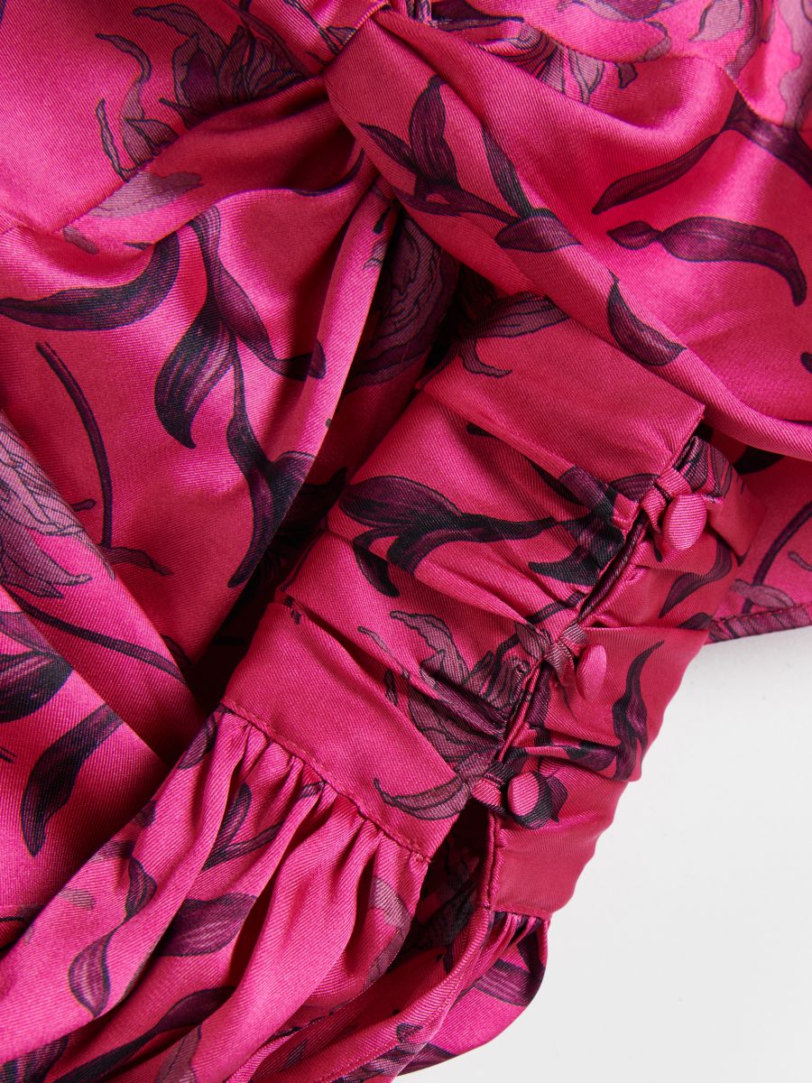 Camicia a quadri con nodo - fucsia - RESERVED - 6
