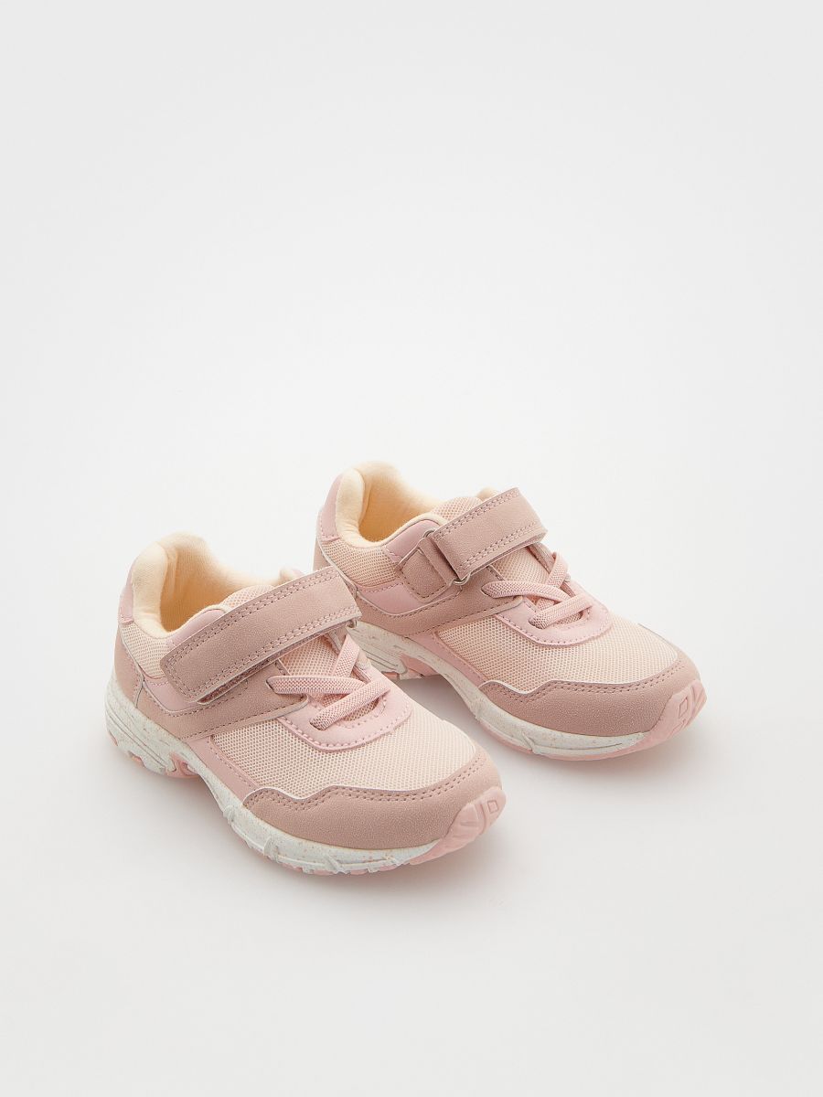 Sportovní boty na suchý zip - pastelově růžová - RESERVED