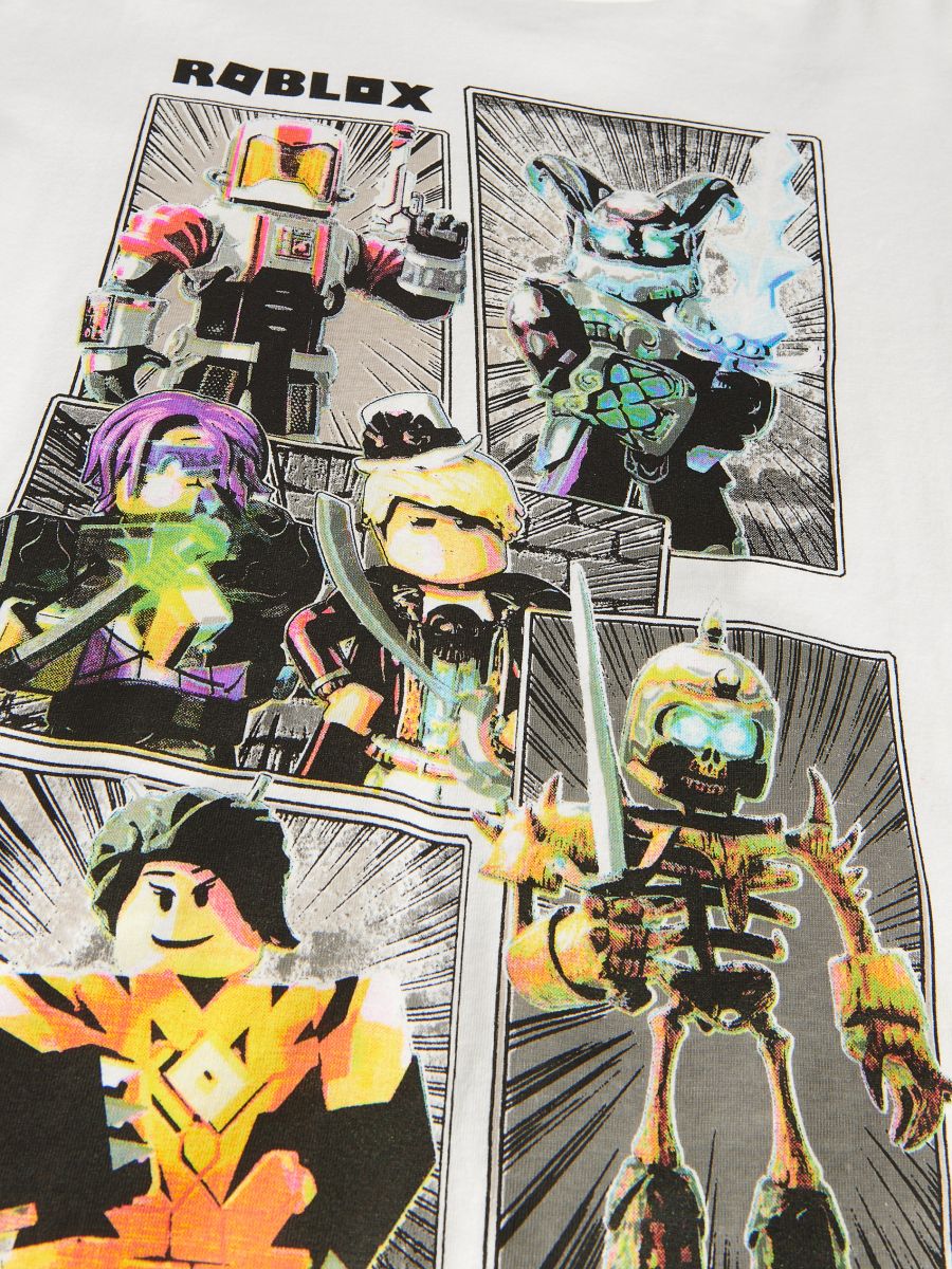 Roblox T-shirt with print - white - RESERVED - 4