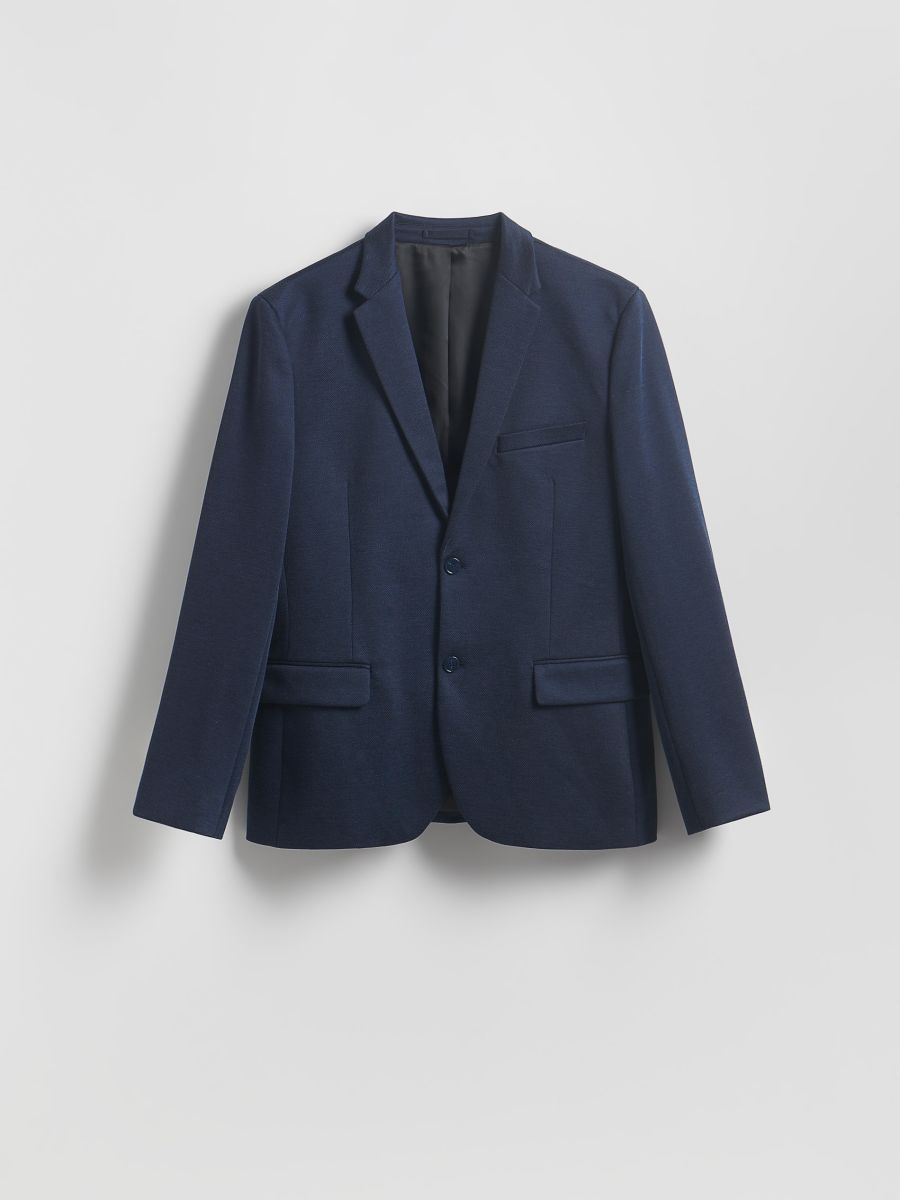 Marynarka slim fit - granatowy - RESERVED