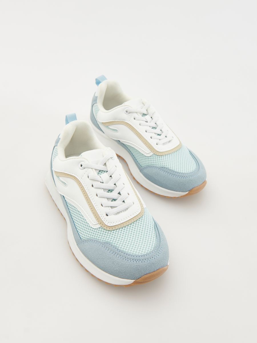 COMBINED MATERIALS SPORTS SHOES - pale green - RESERVED