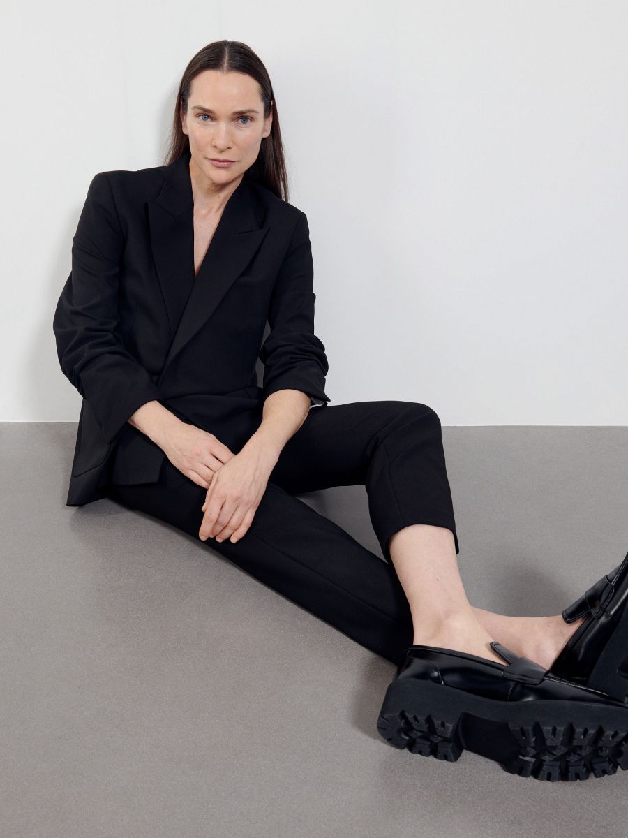 Cigarette trousers - black - RESERVED - 3