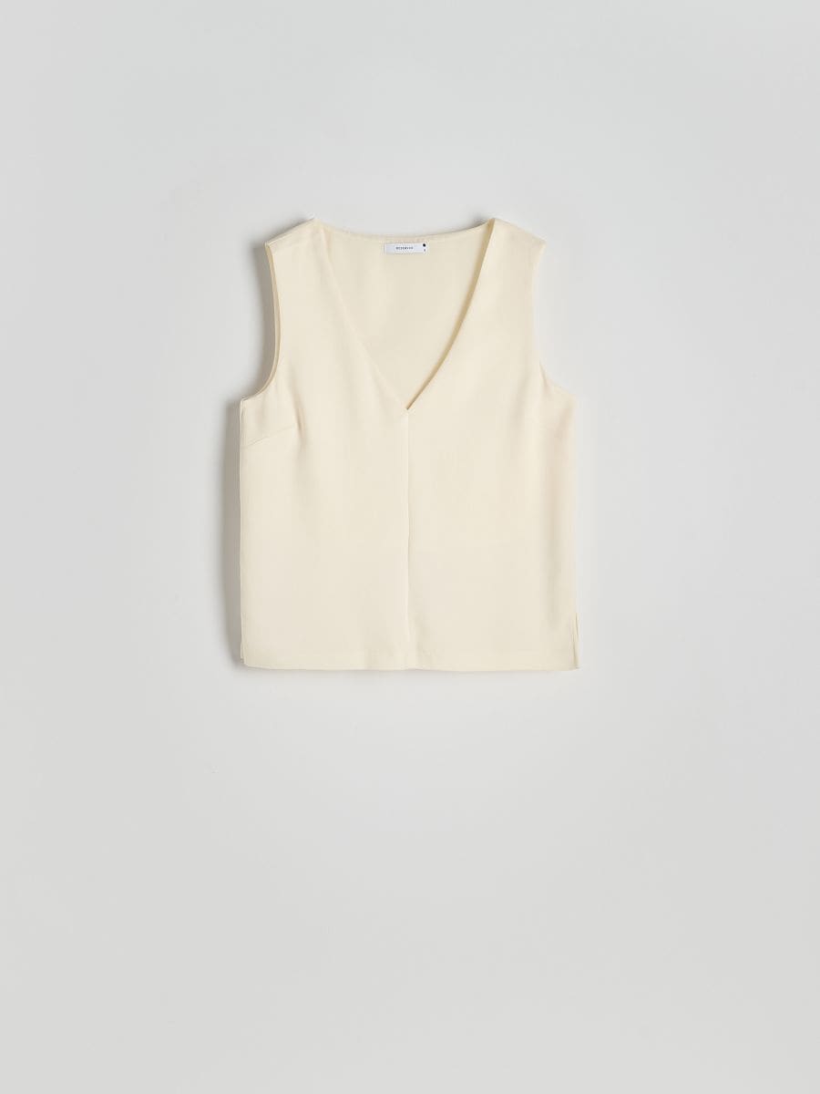 Oberteil in Form einer Weste - creme - RESERVED - 6