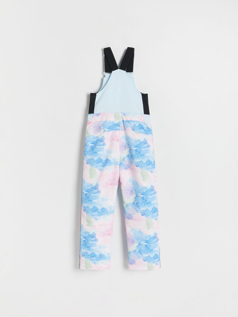 Insulated trousers with braces - multicolor - RESERVED - 3