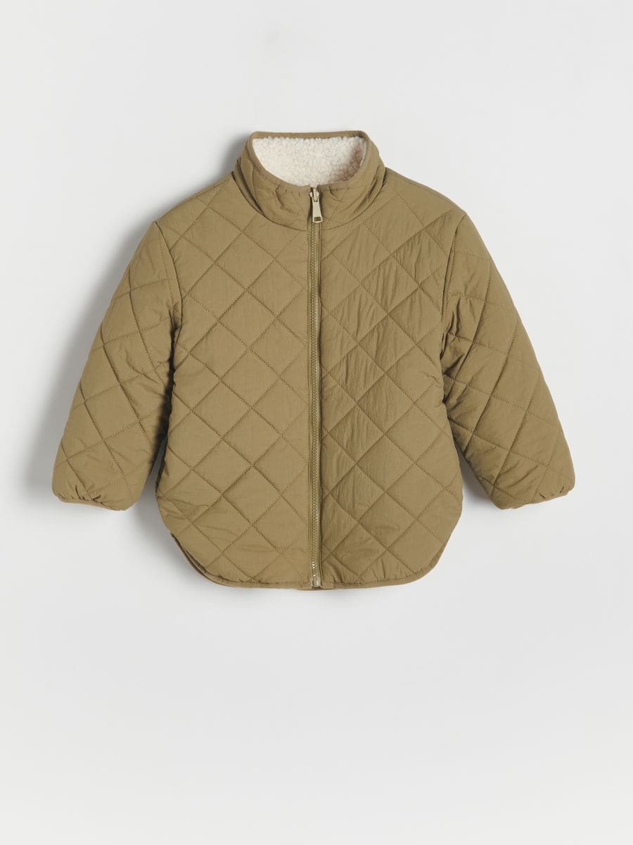 Reversible jacket with insulation - dusty green - RESERVED - 6