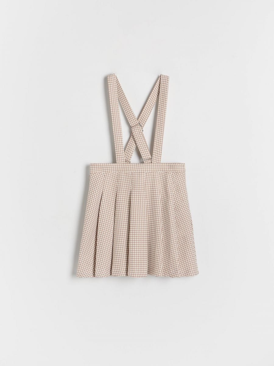 Pleated skirt with braces - multicolor - RESERVED - 2