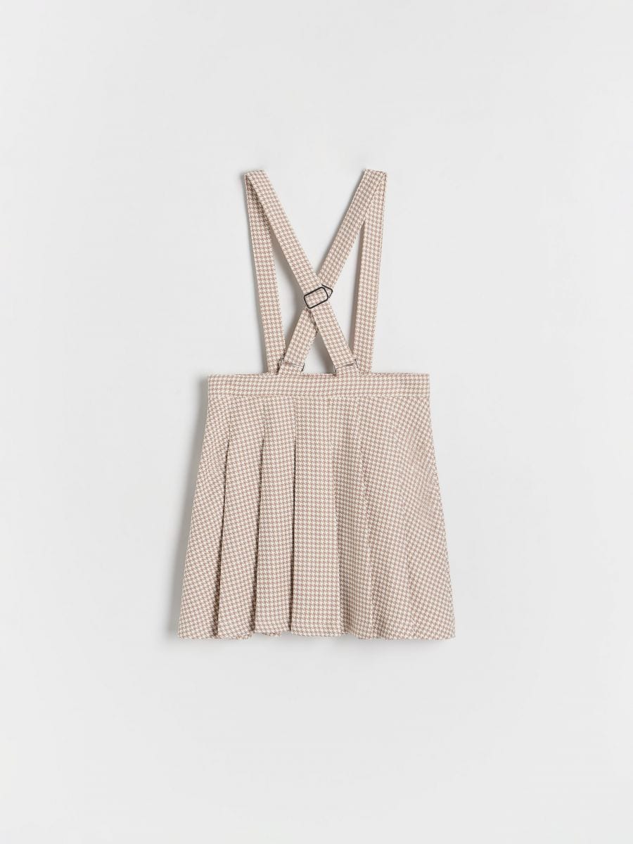 Pleated skirt with braces - multicolor - RESERVED - 4