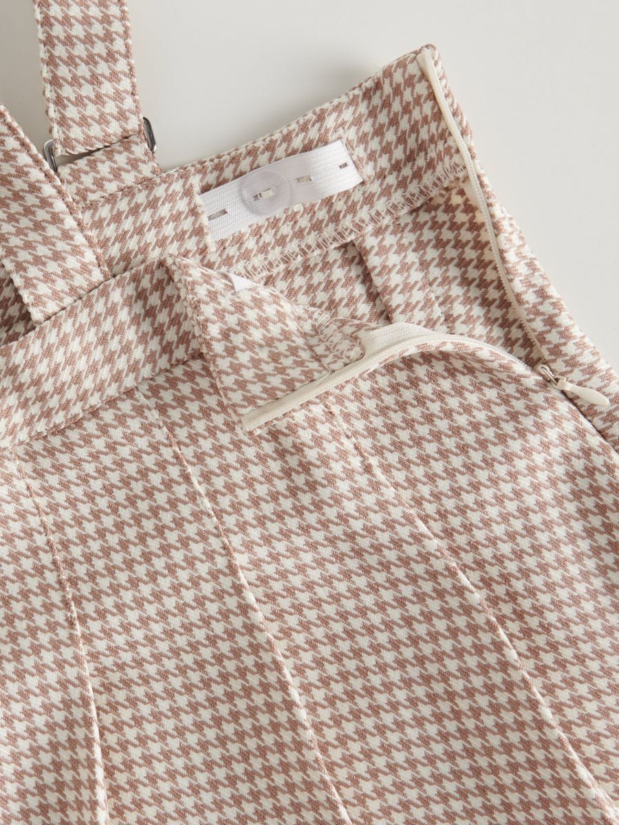 Pleated skirt with braces - multicolor - RESERVED - 6