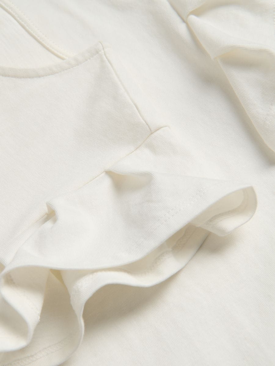 Ruffle blouse - white - RESERVED - 2