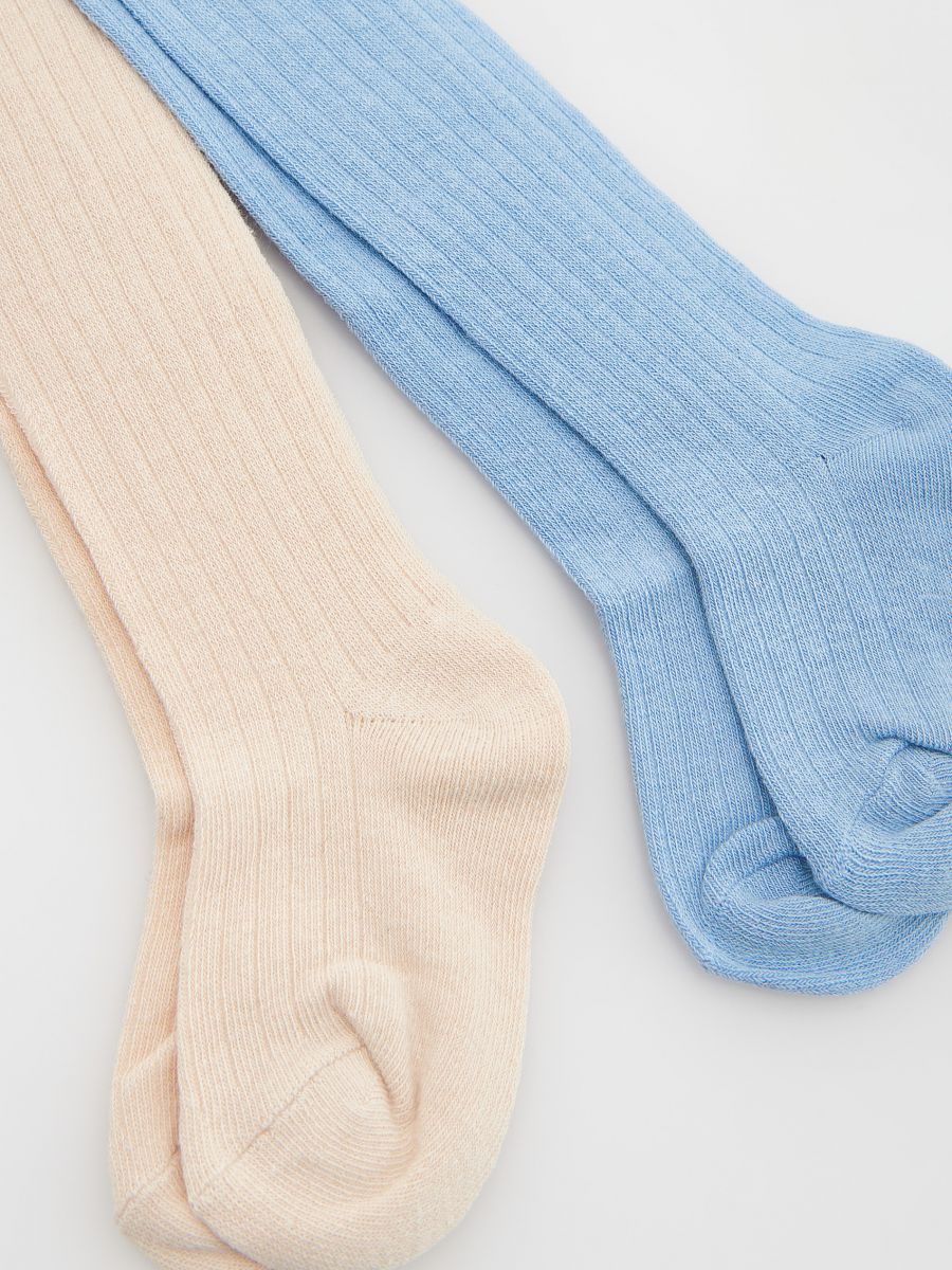 Strumpfhose, 2er-Pack - blassblau - RESERVED - 2