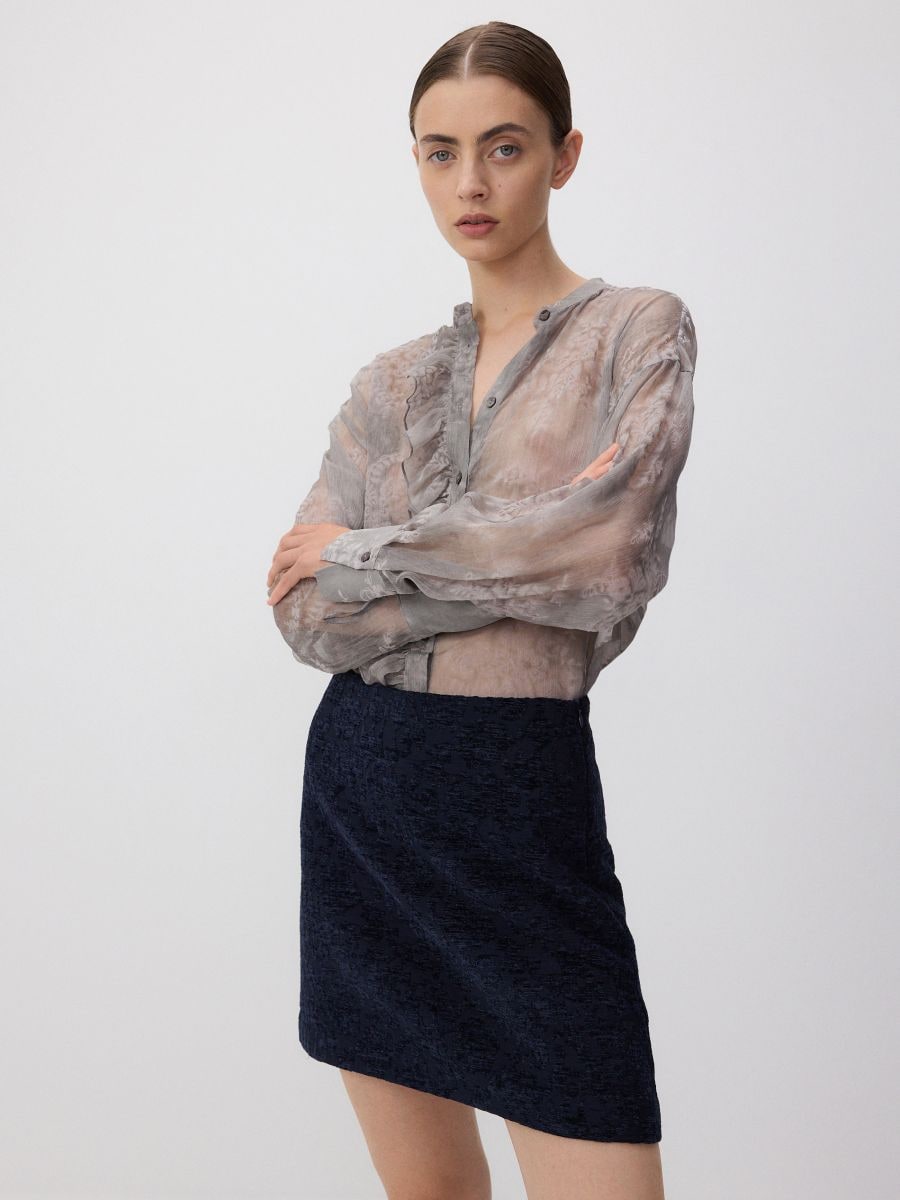 LADIES` SKIRT - navy - RESERVED - 5