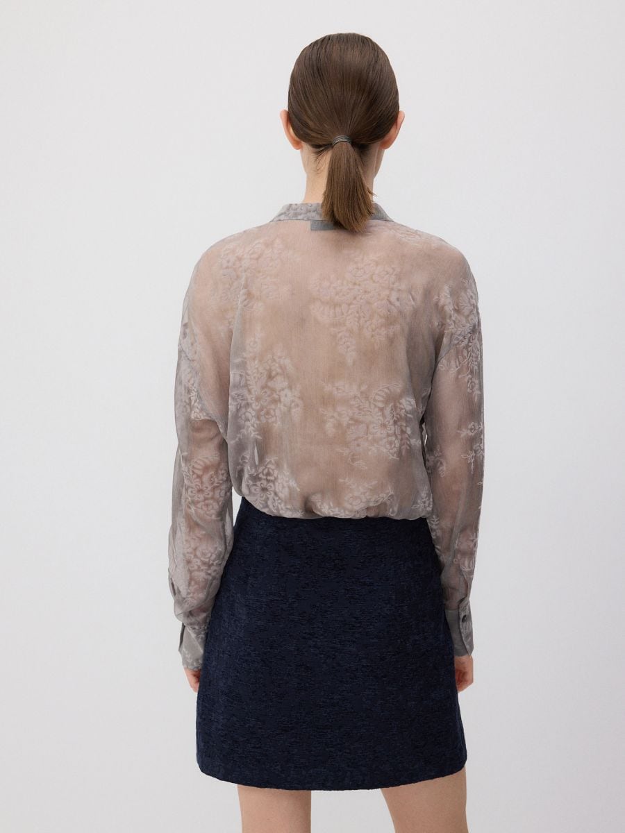 LADIES` SKIRT - navy - RESERVED - 6