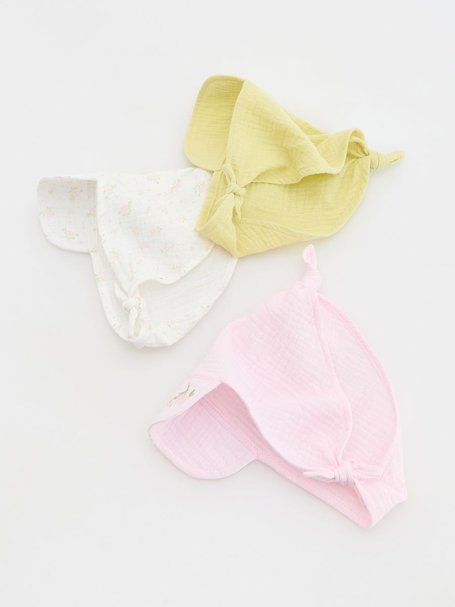 Tie-up bonnet hats with peak 3 pack - multicolor - RESERVED - 2