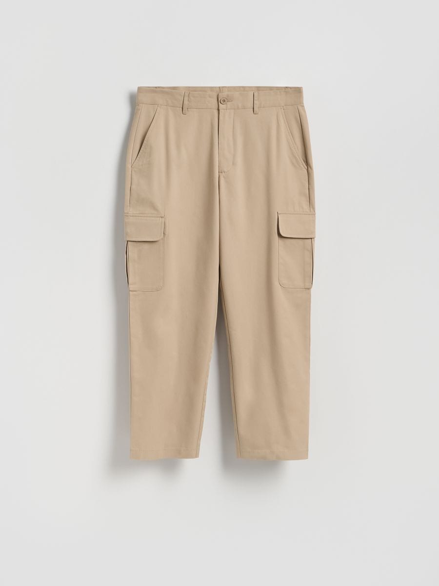 MEN`S TROUSERS - beige - RESERVED