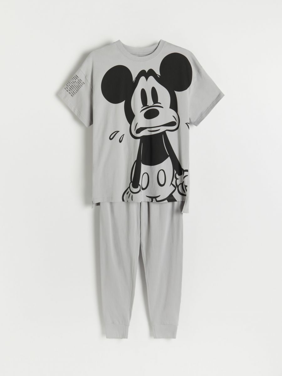 Zweiteiliges Pyjama-Set Mickey Mouse Farbe dunkelgrau - RESERVED - 9904J-90X