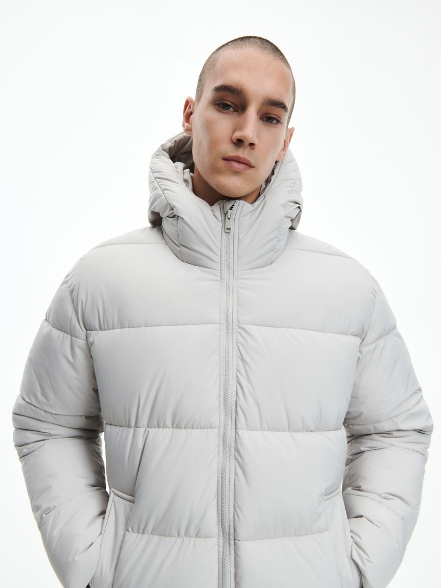 Jacket with recycled fabric fill - light grey - RESERVED - 3
