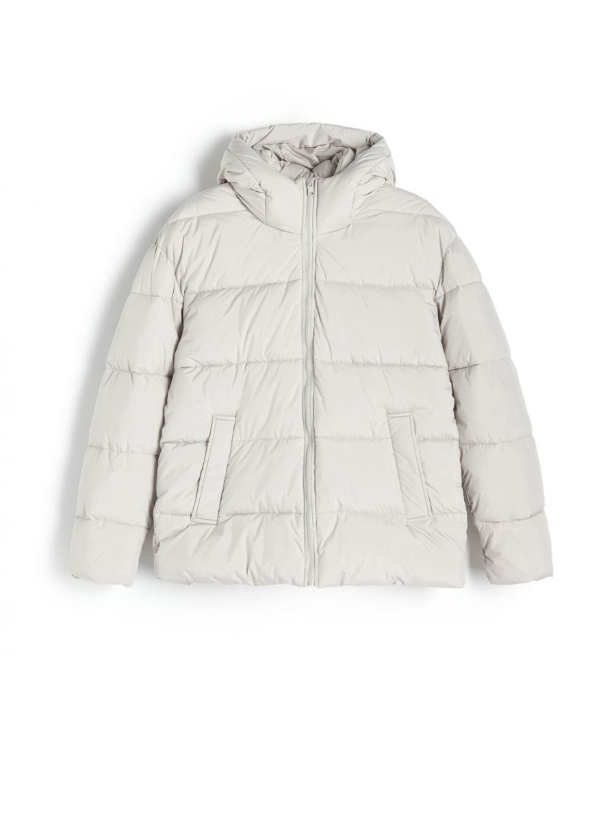 Jacket with recycled fabric fill - light grey - RESERVED - 6