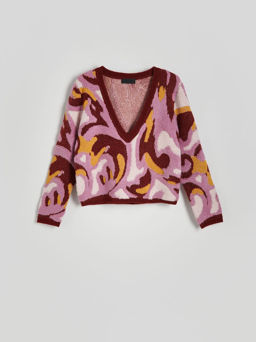 Jacquard jumper - multicolor - RESERVED - 5