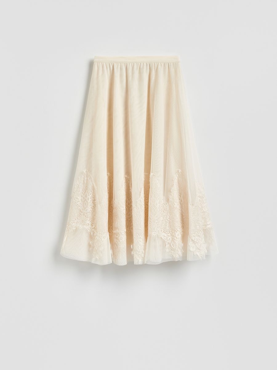 LADIES` SKIRT - creme - RESERVED