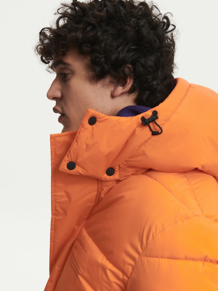 Jacket with adjustable hood - orange - RESERVED - 3