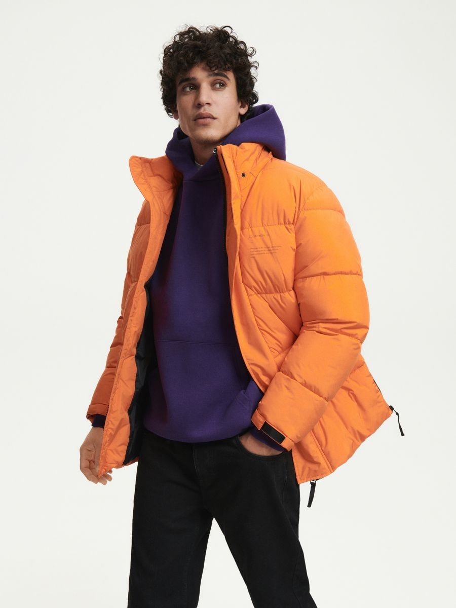 Jacket with adjustable hood - orange - RESERVED - 5