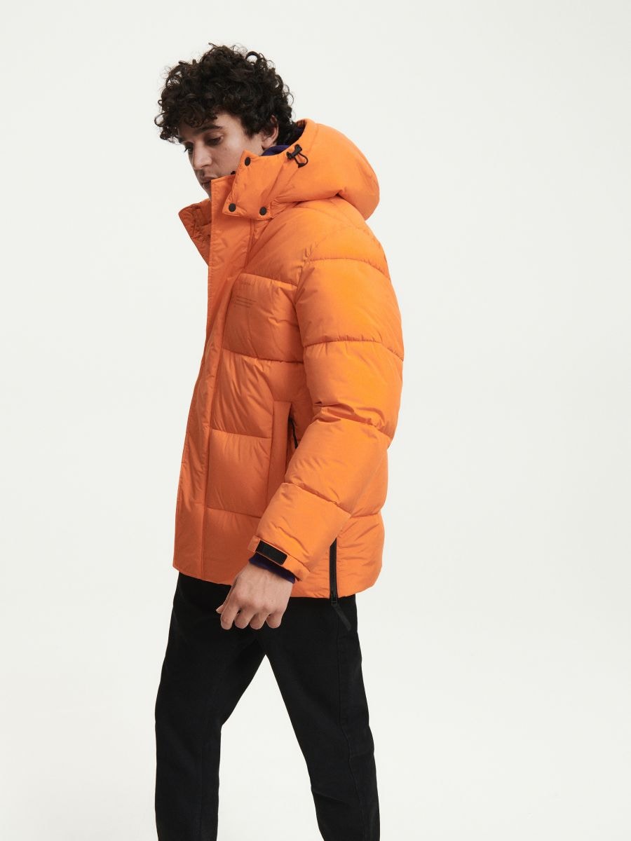 Jacket with adjustable hood - orange - RESERVED - 6