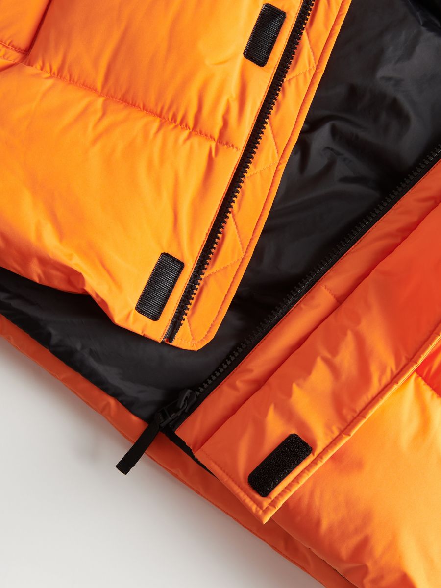 Jacket with adjustable hood - orange - RESERVED - 8