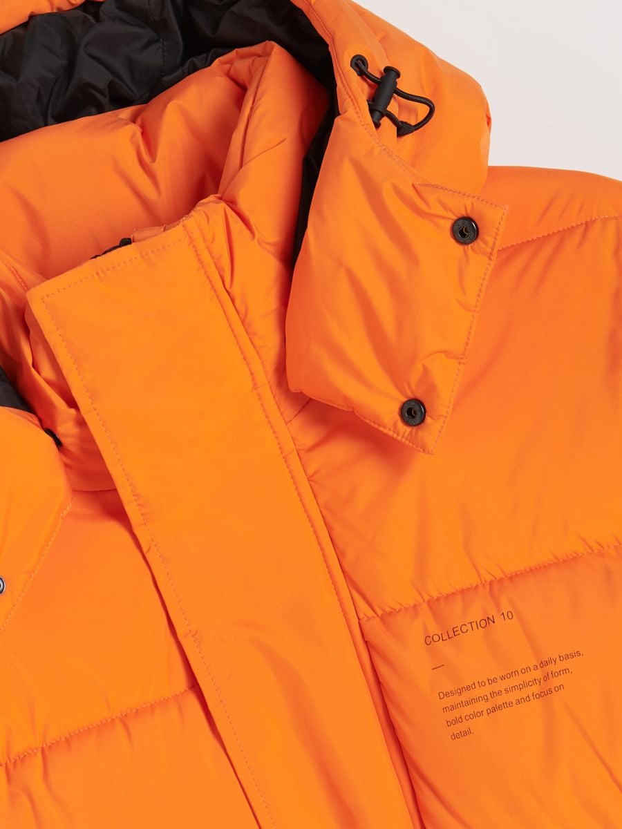 Jacket with adjustable hood - orange - RESERVED - 7
