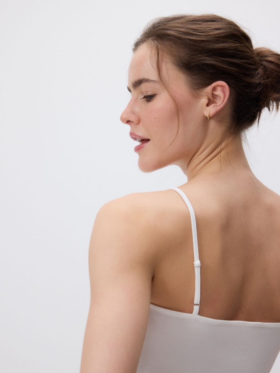Cami crop top - white - RESERVED - 3