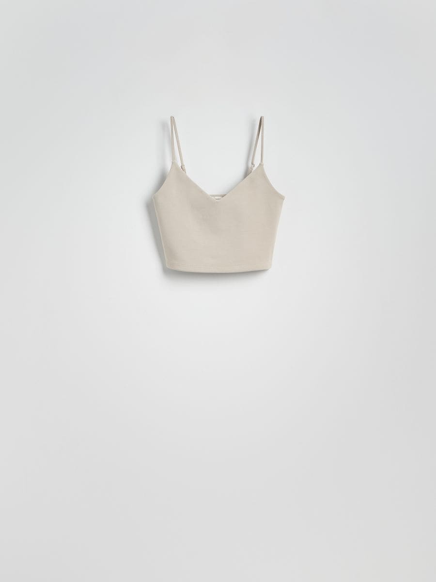 Cami crop top - light grey - RESERVED - 3