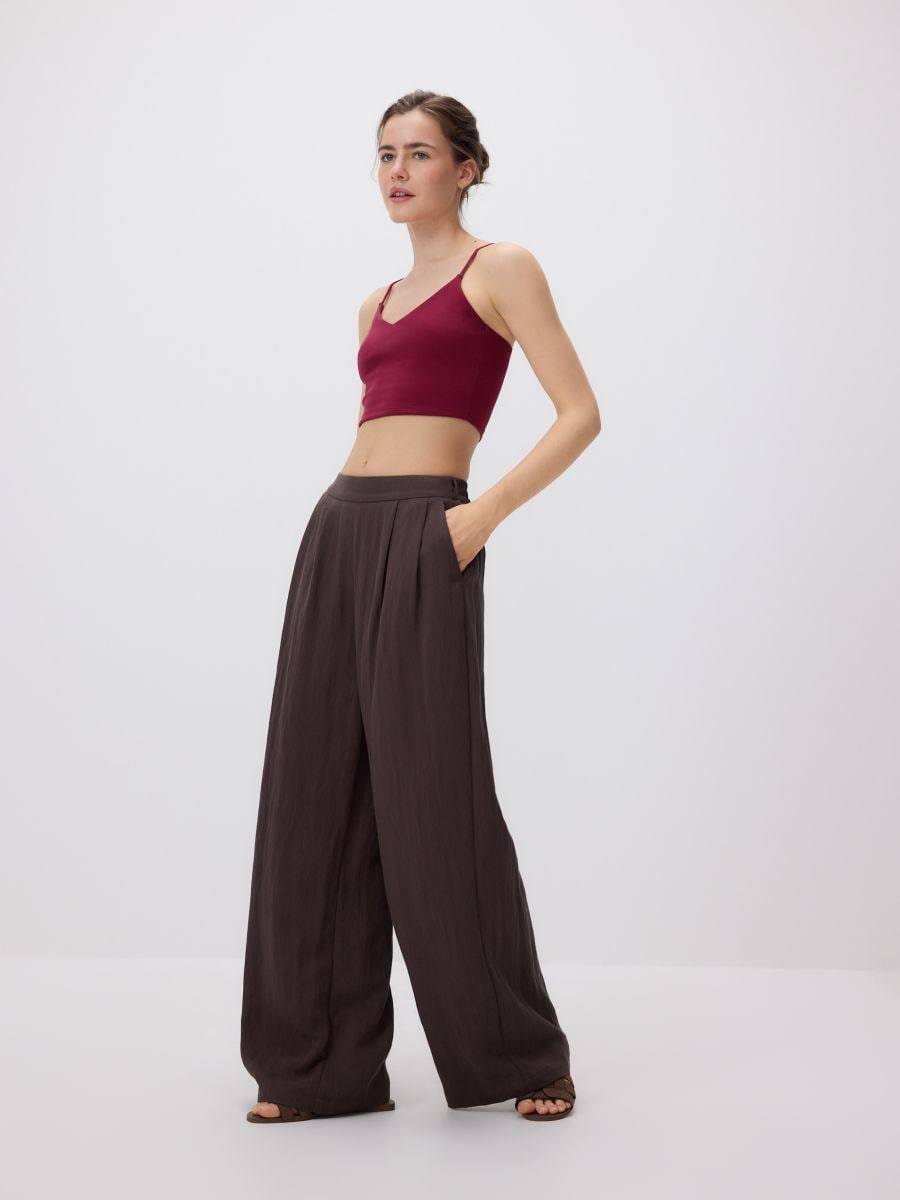 Cami crop top - mauve - RESERVED - 2