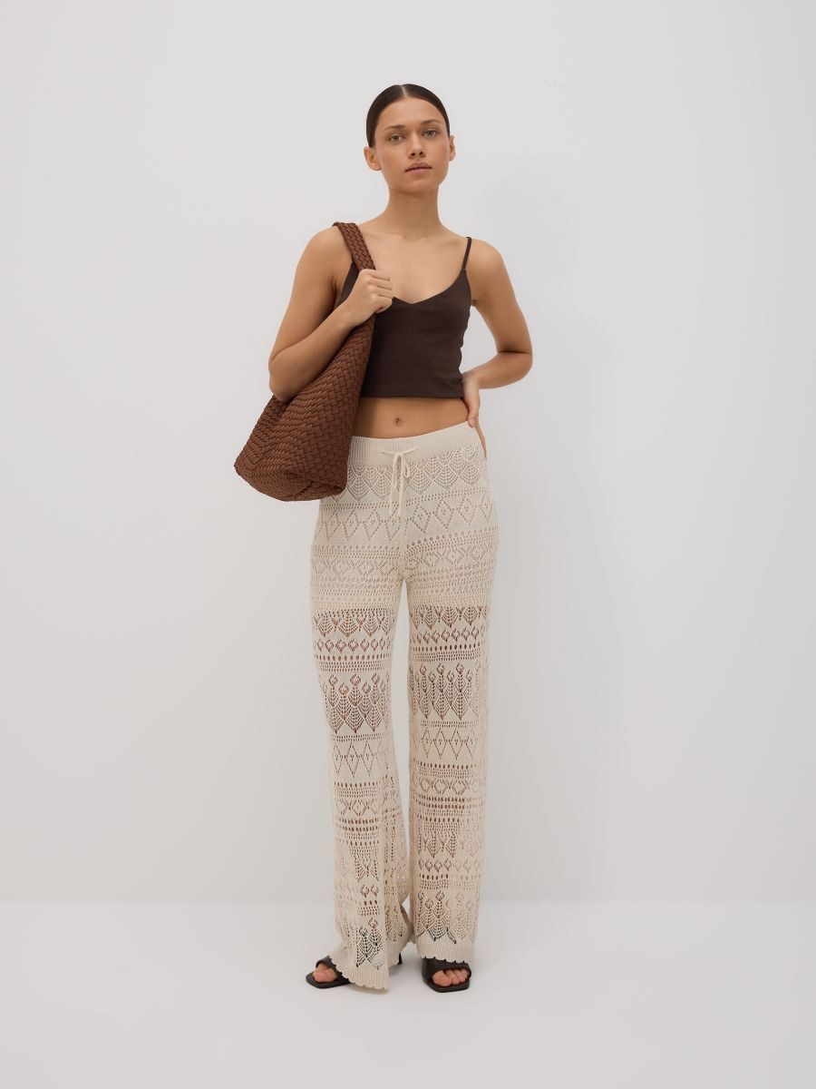 Cami crop top - dark brown - RESERVED - 4