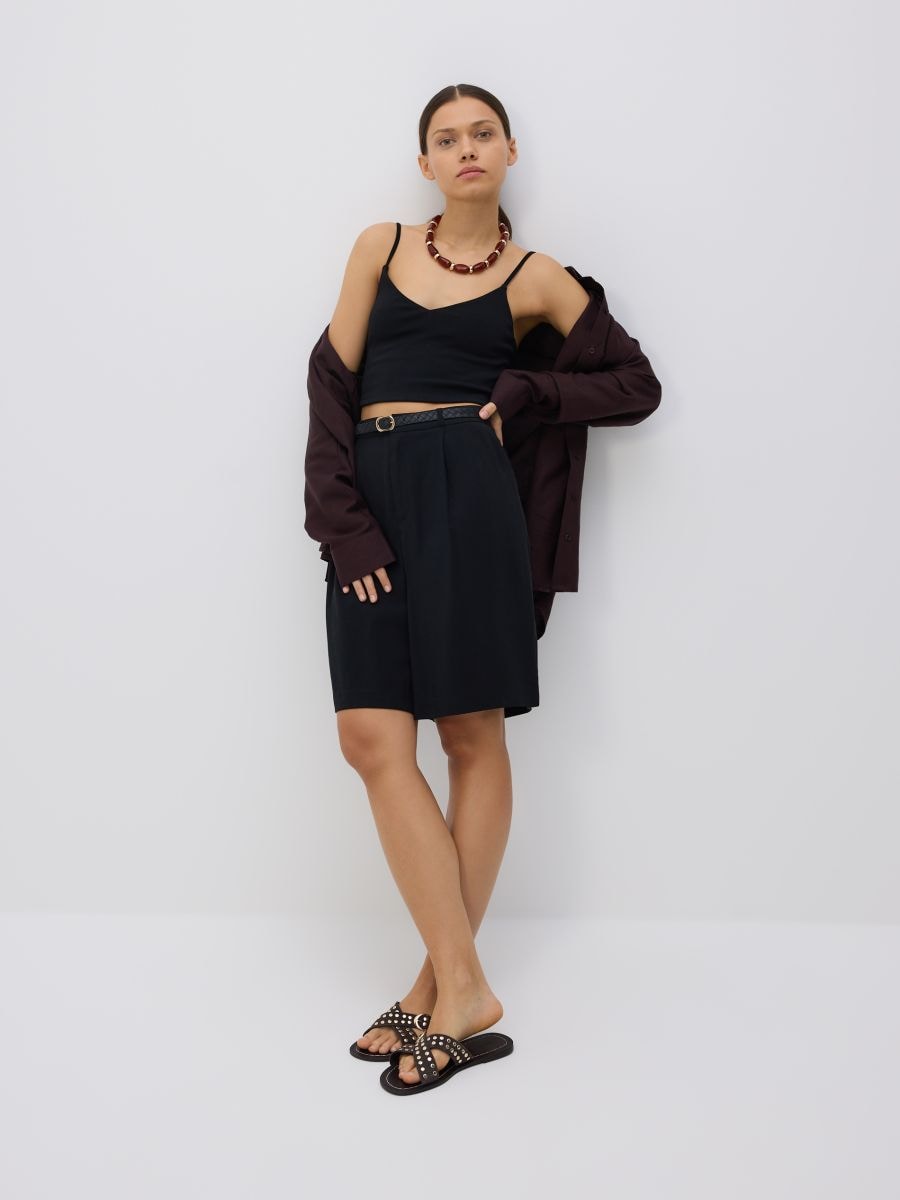 Cami crop top - black - RESERVED - 3