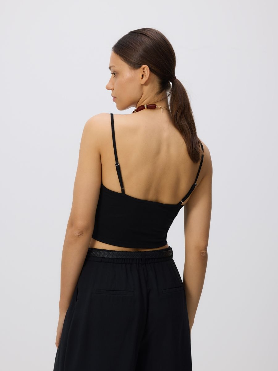 Cami crop top - black - RESERVED - 4