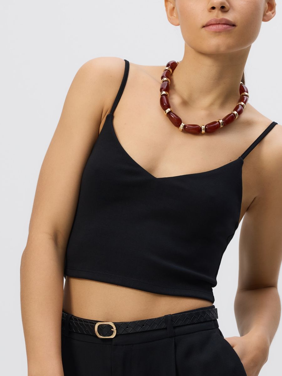 Cami crop top - black - RESERVED - 4
