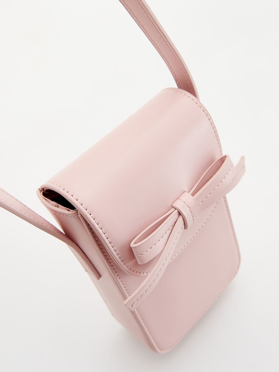 Mini torba od veštačke kože - pastelno pink  - RESERVED - 3