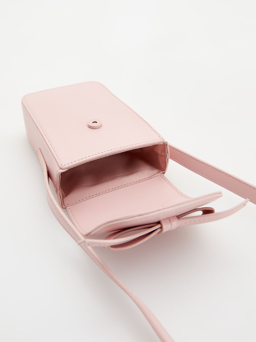 Mini torba od veštačke kože - pastelno pink  - RESERVED - 4