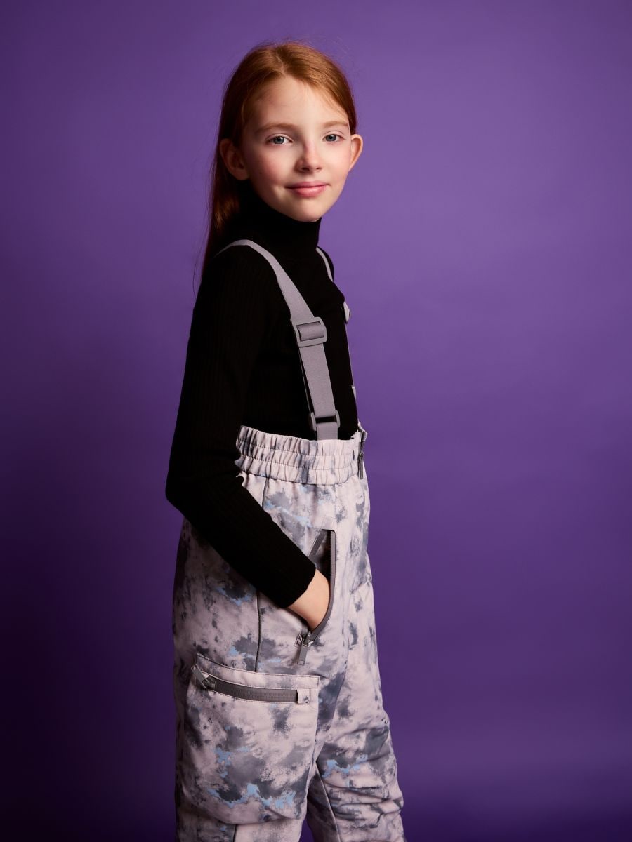 Insulated trousers with braces - multicolor - RESERVED - 2