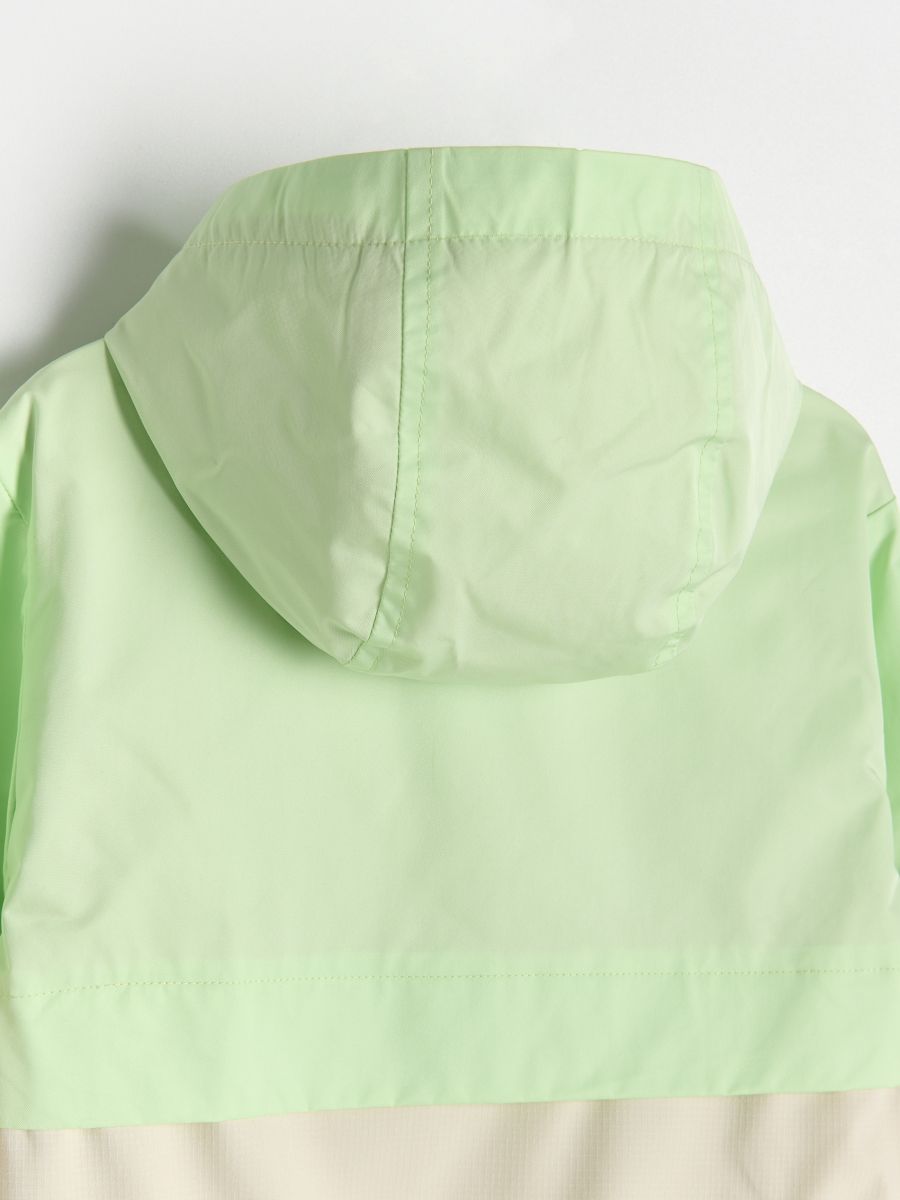Giacca con cappuccio resistente all’acqua - verde pallido - RESERVED - 4