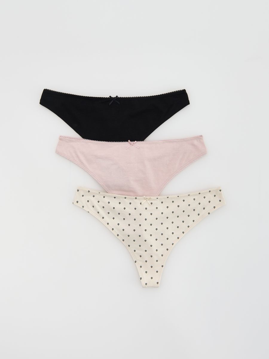 Stringtrosor i 3-pack - GRÄDDE - RESERVED