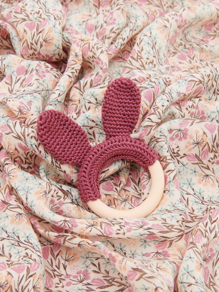 Blanket and soft toy set - pastel pink - RESERVED - 4