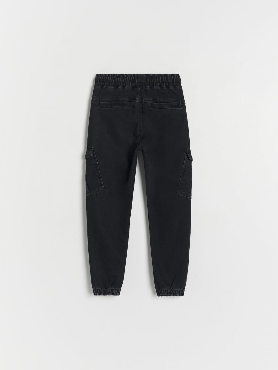 Elastic cargo joggers - black - RESERVED - 2