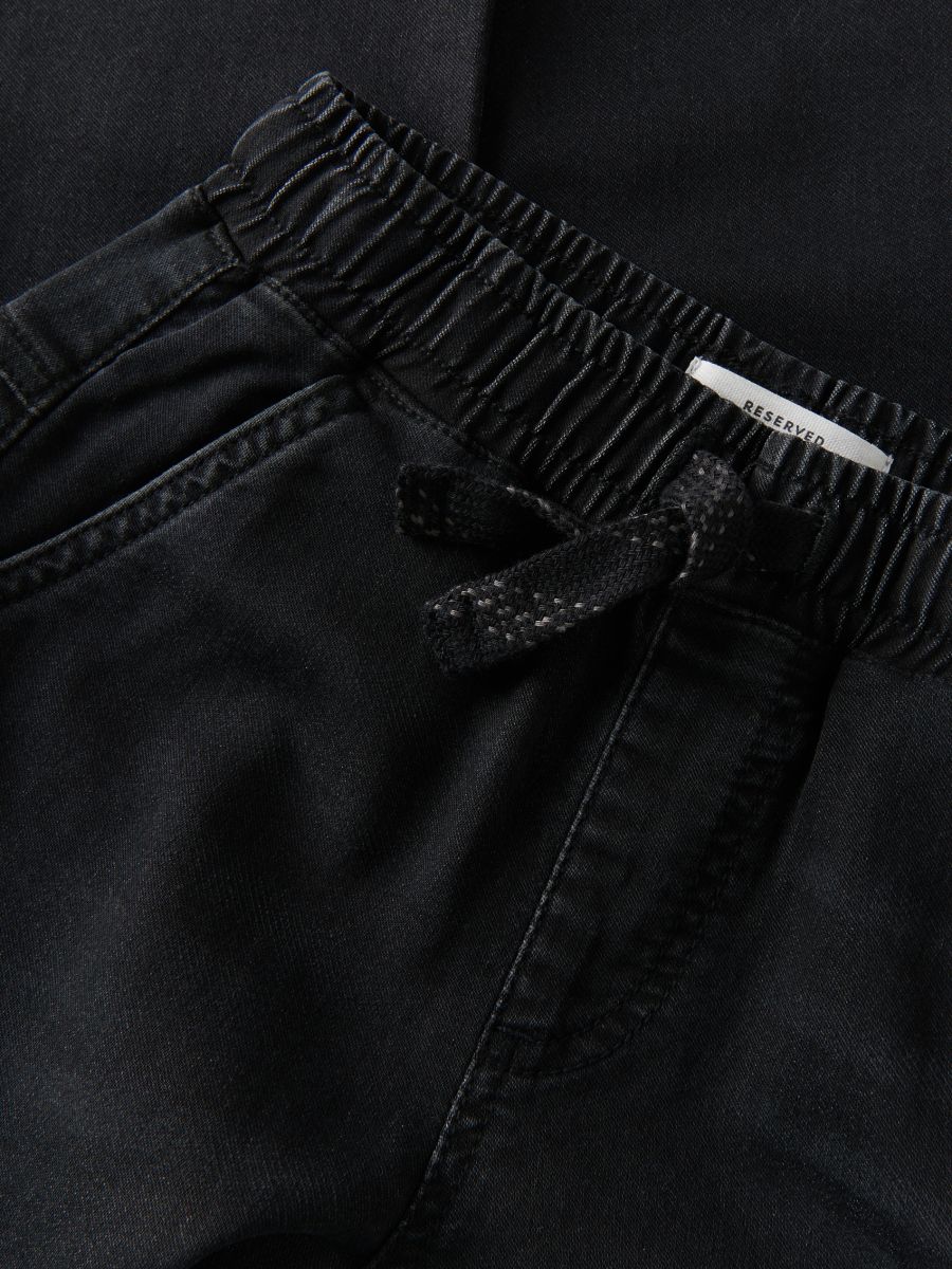 Elastic cargo joggers - black - RESERVED - 4