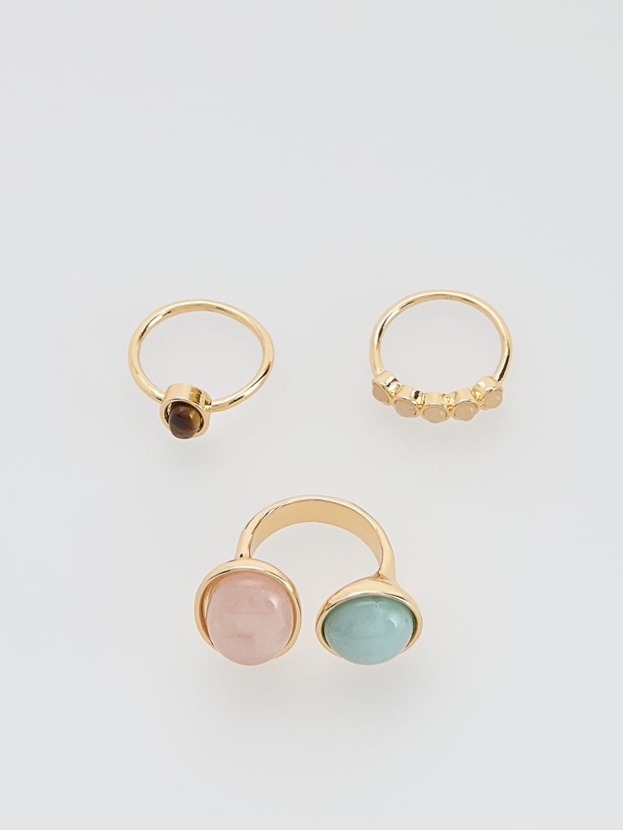 Rings set - multicolor - RESERVED - 3