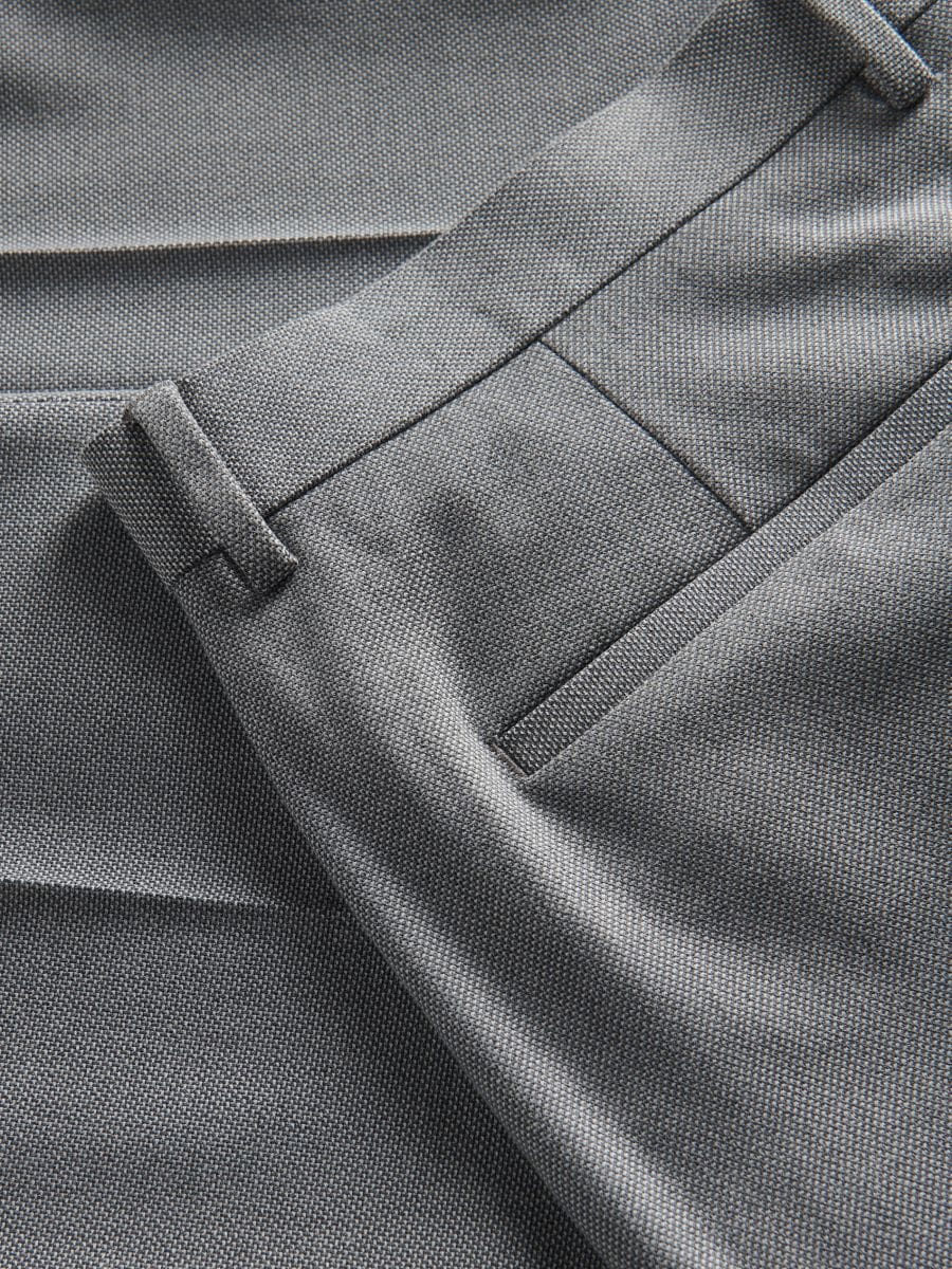 Suit trousers with viscose blend - light grey - RESERVED - 6